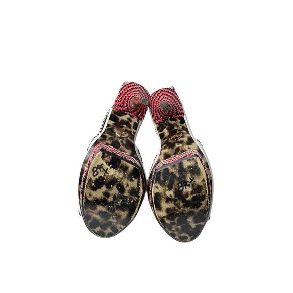 Betsey Johnson tricksy white platform stiletto heels size 8.5 - Picture 8 of 12